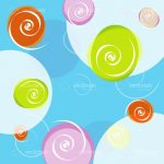 Abstract Colourful Swirls Background